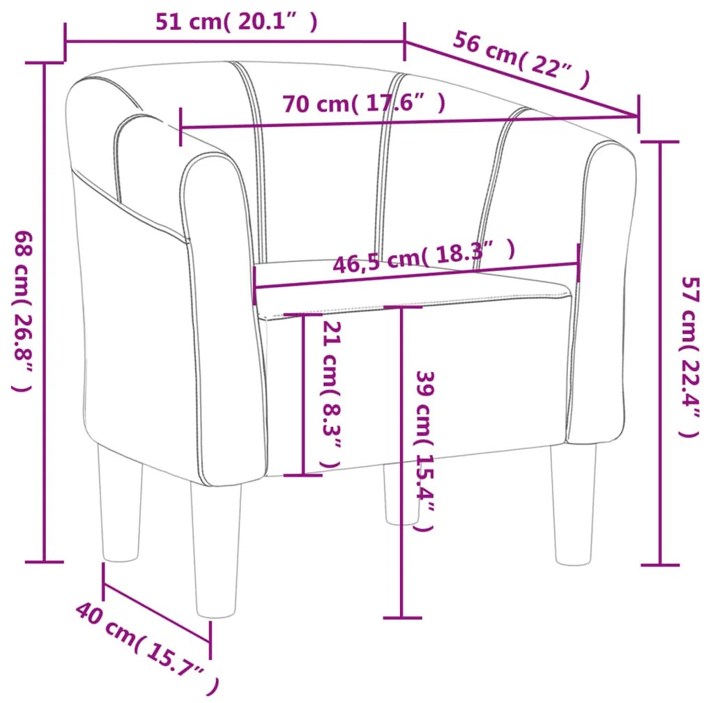 Poltrona Maiza - Em Tecido - Cor Cinzento Claro - 70x56x68 cm - Design