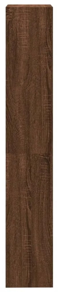Estante 4 prat. 40x24x143cm derivados madeira carvalho castanho