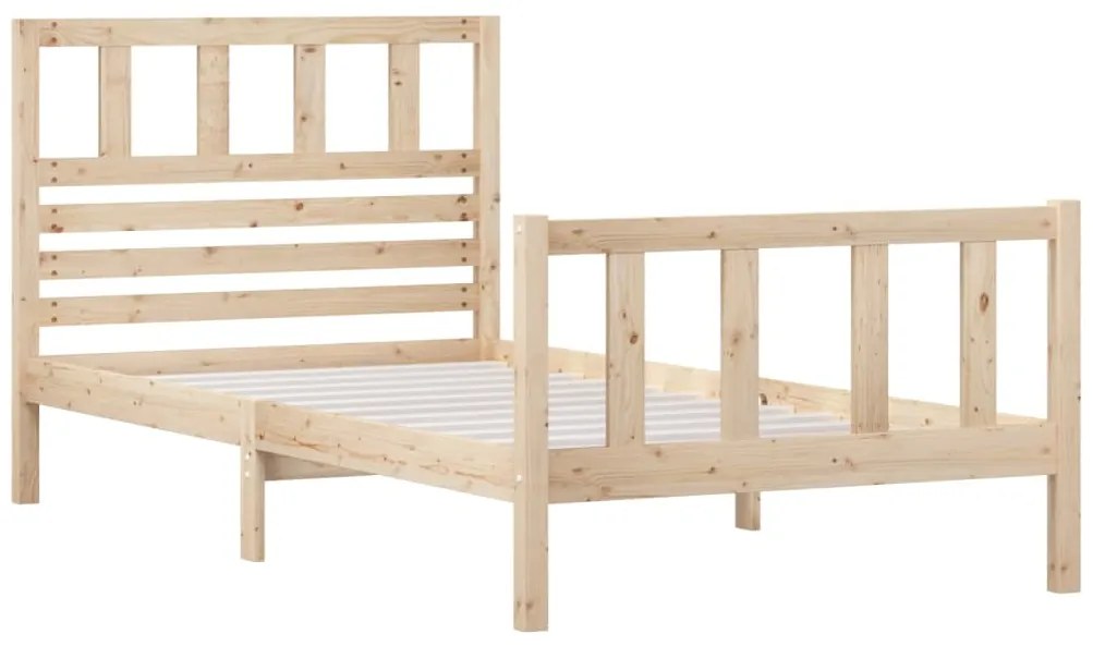 Estrutura de cama 90 x 200 cm madeira maciça