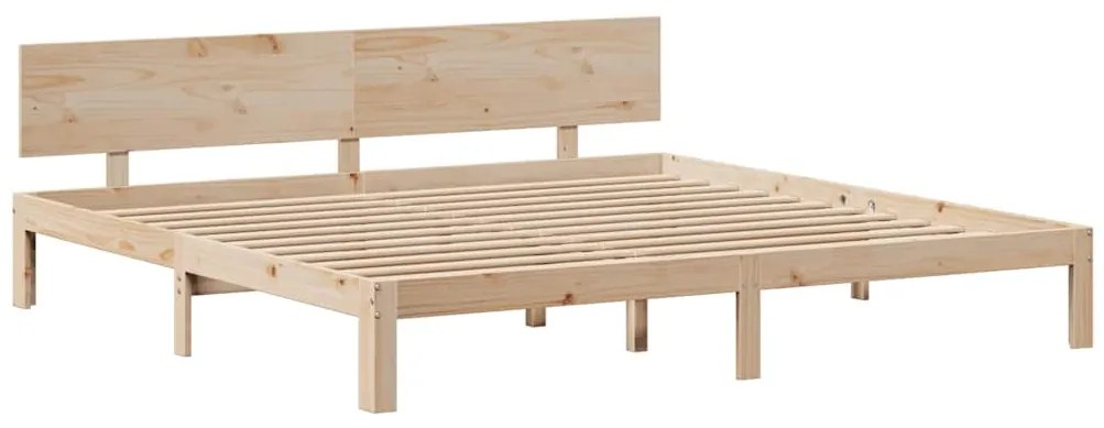 Estrutura de cama c/ gavetas 180x200 cm madeira de pinho maciça