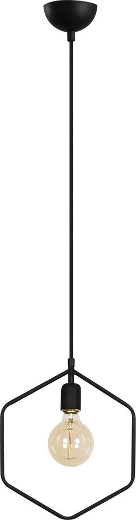 Candeeiro de Teto Geonni – Preto – 30 x 6 cm
