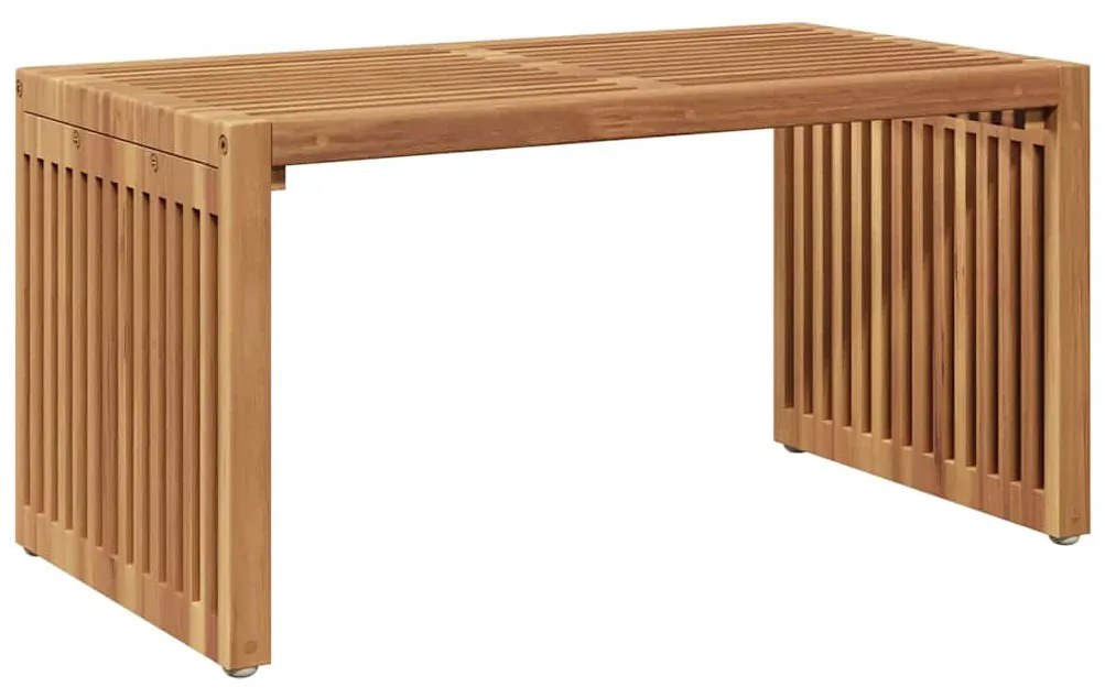 Mesa Lateral de Jardim 70x37,5x35,5 cm Madeira Sólida de Teca