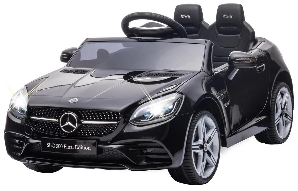 Carro elétrico infantil Mercedes-Benz SLC preto 12V