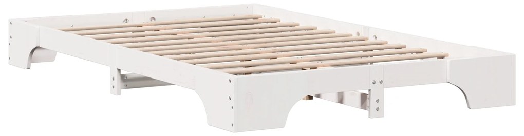 Estrutura de Cama Branca Madeira 140 x 190 cm Estrutura de Cama