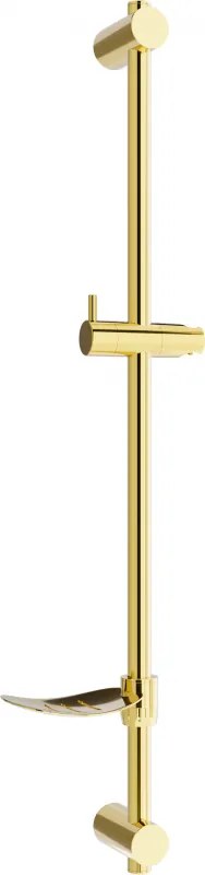 Mexen DF barra de duche com saboneteira 80 cm, dourada - 79382-50