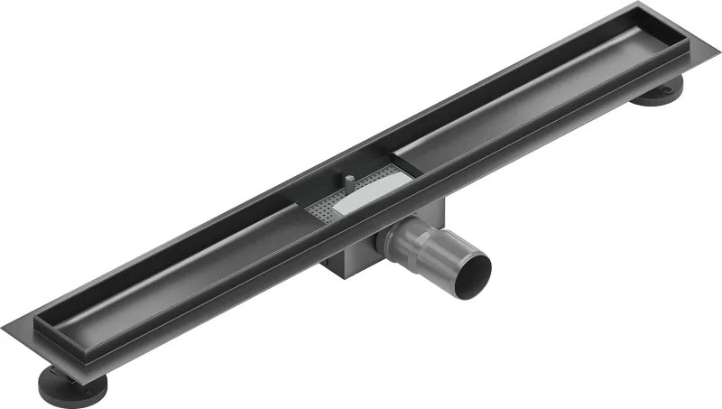 Mexen Flat corpo para ralo linear 80 cm, cinza escovado - 1E15080