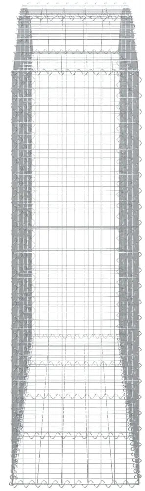 Cesto gabião arqueado 200x50x160/180 cm ferro galvanizado