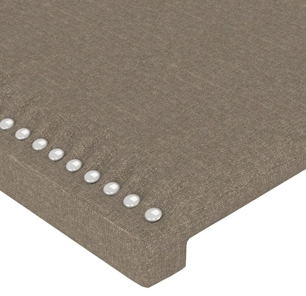 Estrutura de cama sem colchão 90x190 cm tecido cinzento