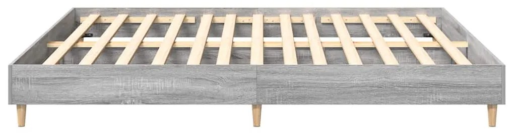 Estrutura de cama sem colchão 180x200 cm sonoma cinzento