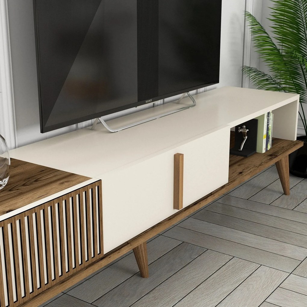 Móvel TV Milan – Nogueira – 180 cm x 40 cm x 35 cm