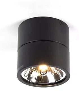 Foco moderno preto redondo regulável - Go Nine Design,Industrial,Moderno