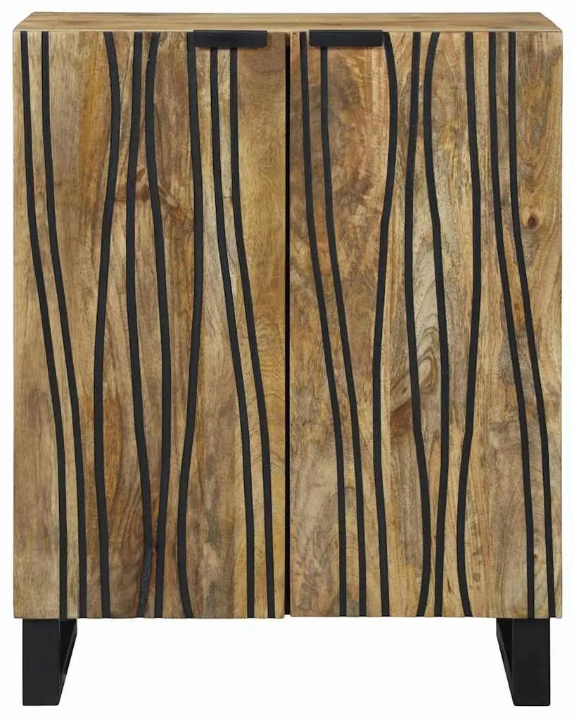 Buffet - 60 x 33,5 x 75 cm, feito de madeira de manga maciça.