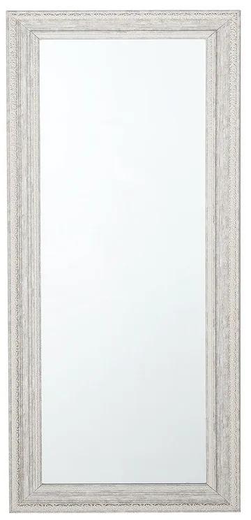 Espelho de parede 50 x 130 cm creme e prateado VERTOU Beliani