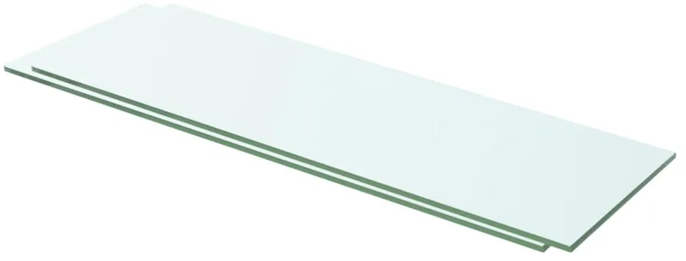 Prateleiras 2 pcs 60x15 cm vidro transparente