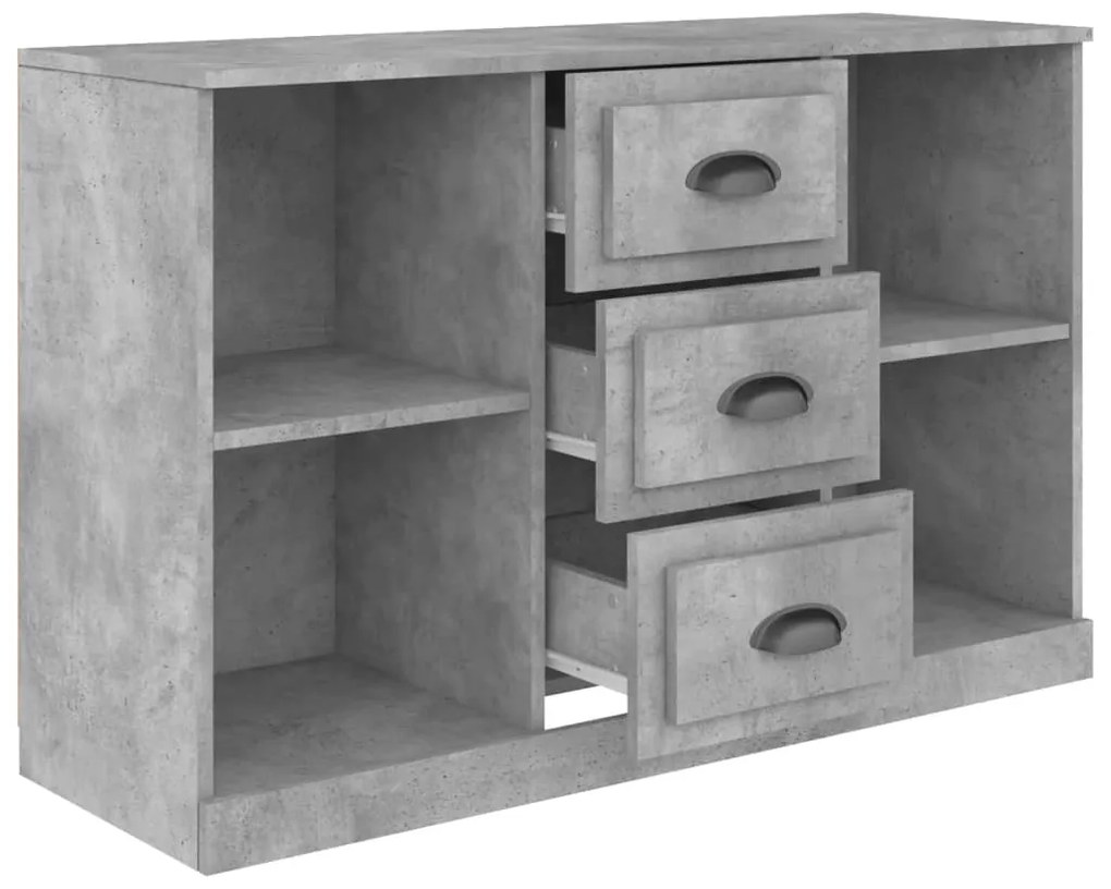 Aparador 104,5x35,5x67,5 cm derivados de madeira cinza cimento