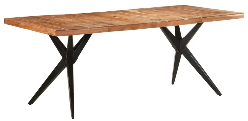 Mesa de jantar 200x90x76 cm madeira de acácia maciça