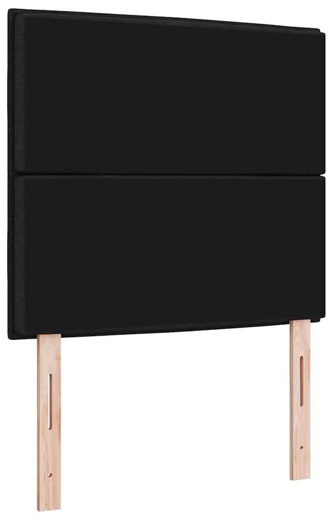 Cabeceira Design Linhas Preta 100 cm Tecido