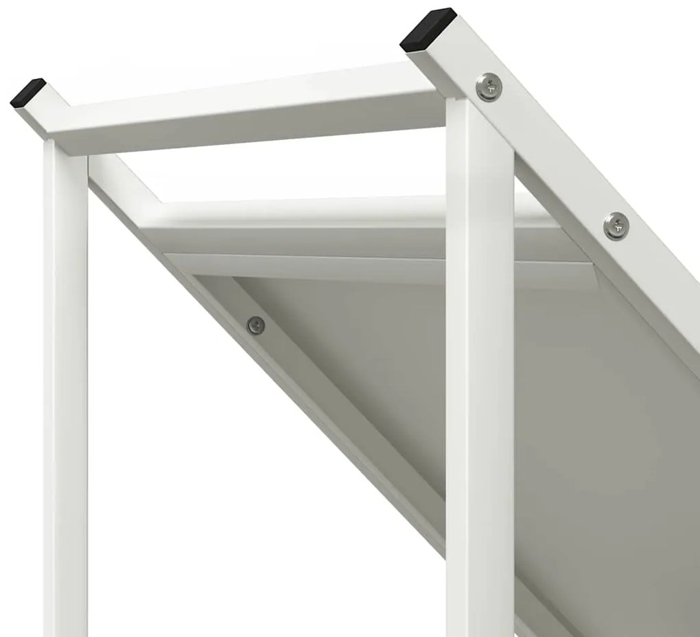 Suporte para lenha 70x43x34,5 cm aço laminado a frio branco