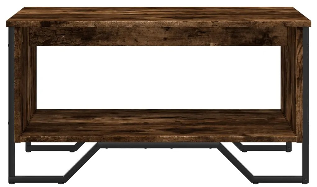Mesa de centro 75x51x40 cm derivados de madeira carvalho fumado