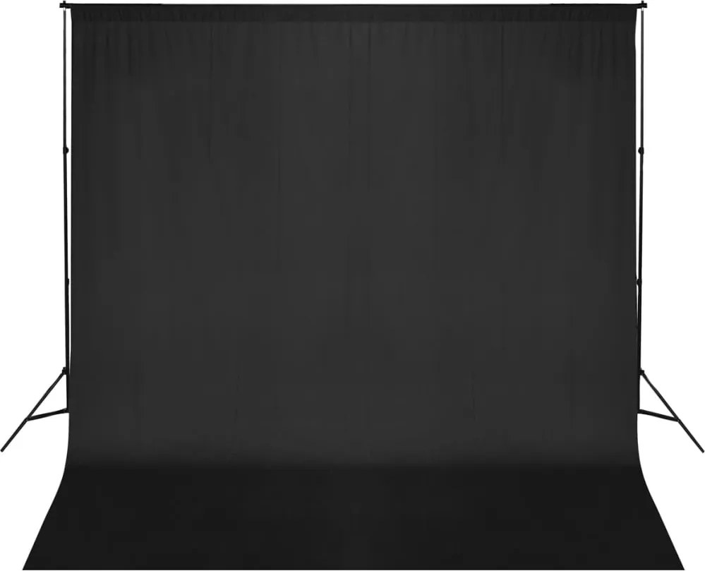 vidaXL Sistema porta-fundos 600 x 300 cm preto