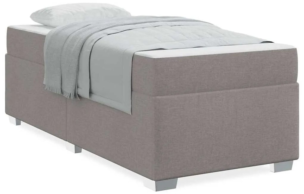 Estrutura da Cama Cinzento-acastanhado 90 x 190 cm tecido