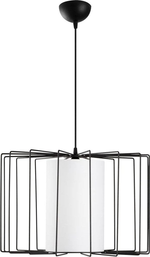 Candeeiro Tel – Preto e Branco – 47 cm