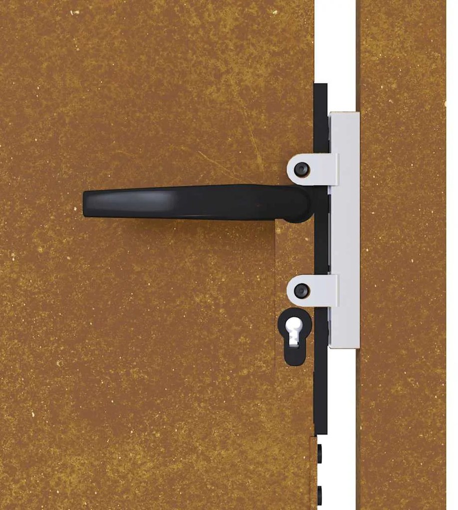 Portão de jardim 105x155 cm aço corten