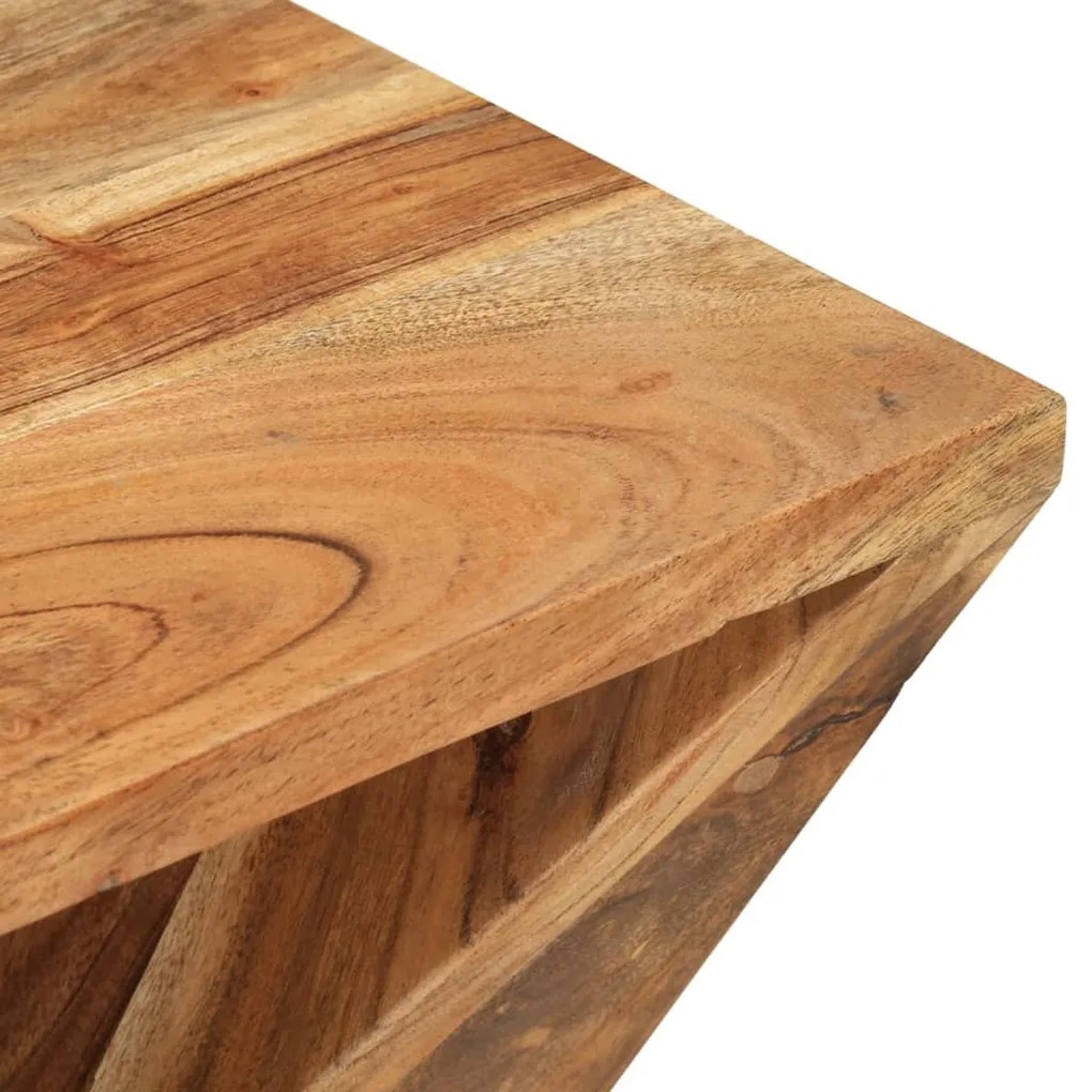 Mesa de apoio 35x35x55 cm madeira de acácia maciça