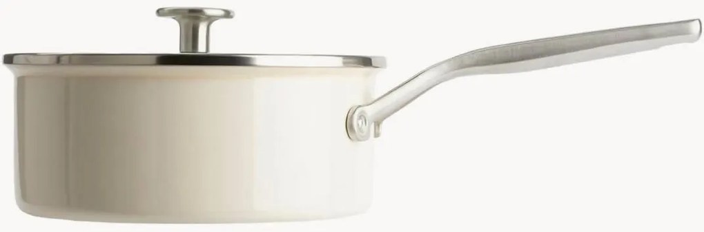 Panela com revestimento antiaderente com tampa Creme