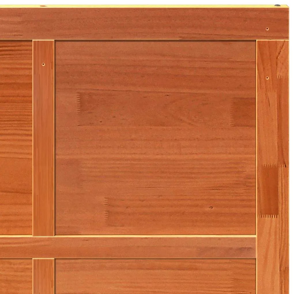 Porta de celeiro Castanho 80 x 210 cm Madeira de pinho maciça