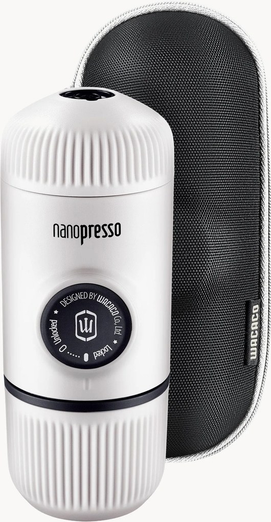 Máquina de café expresso portátil com estojo rígido Nanopresso, conjunto de 5