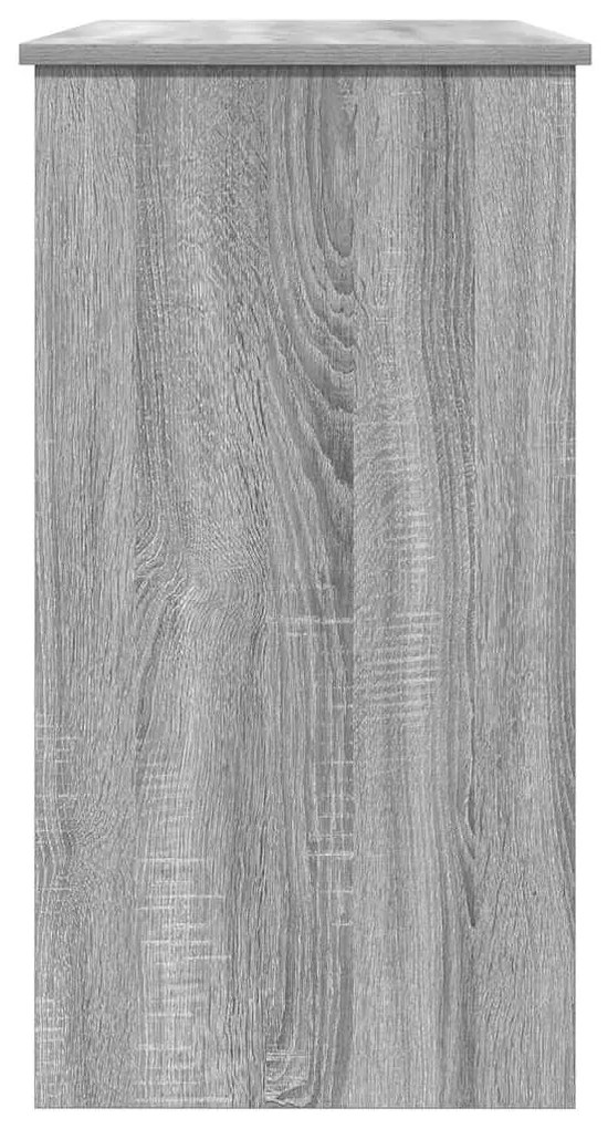 Secretária 80x40x75 cm derivados de madeira cor cinzento sonoma