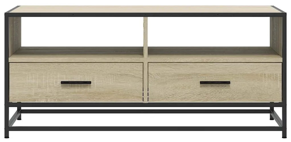 Mesa de centro 100x50x45cm deriv. madeira/metal carvalho sonoma