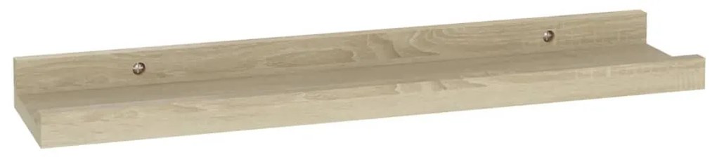 Prateleiras de parede 4 pcs 40x9x3 cm carvalho sonoma