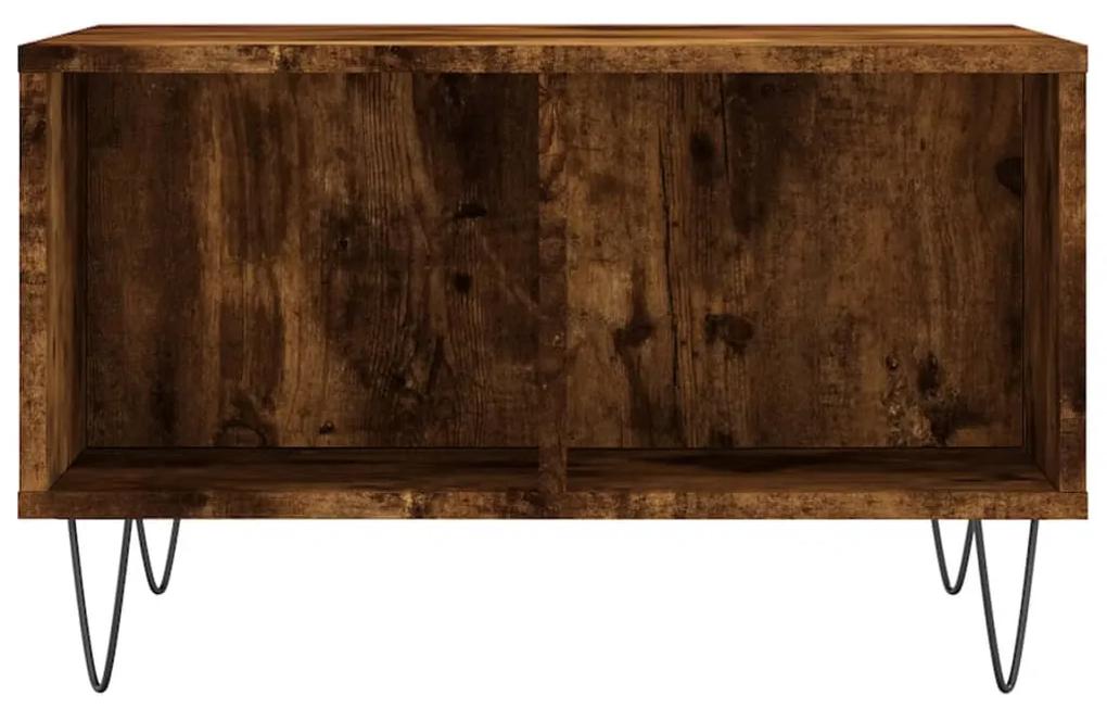 Mesa de centro 60x50x36,5 cm derivados madeira carvalho fumado