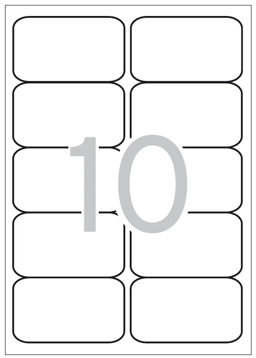 Etiquetas Autocolantes 99,1x57mm 100 Fls Multi3