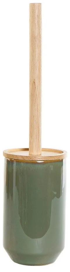 Escova do Banho DKD Home Decor Verde Bambu Grés (10 x 10 x 42 cm)
