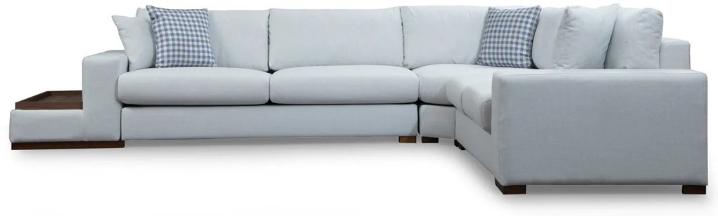 Sofá de Canto Loop - Branco - 282 cm x 363 cm x 95 cm x 85 cm