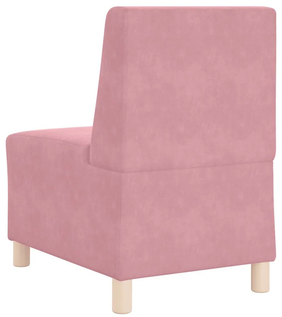 Poltrona 55 cm veludo rosa
