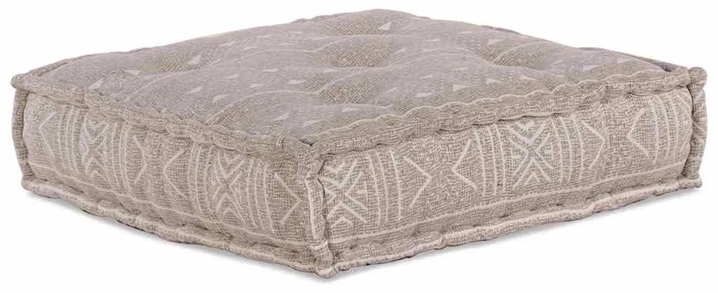 Puff Modular Marrom Claro 70x70x54 em Tecido