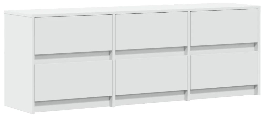 Móvel de TV 140x34x50 cm derivados de madeira branco