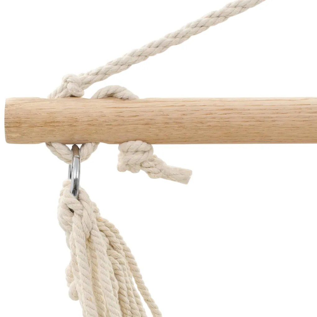 Cadeira de baloiçar/rede grande tecido branco creme