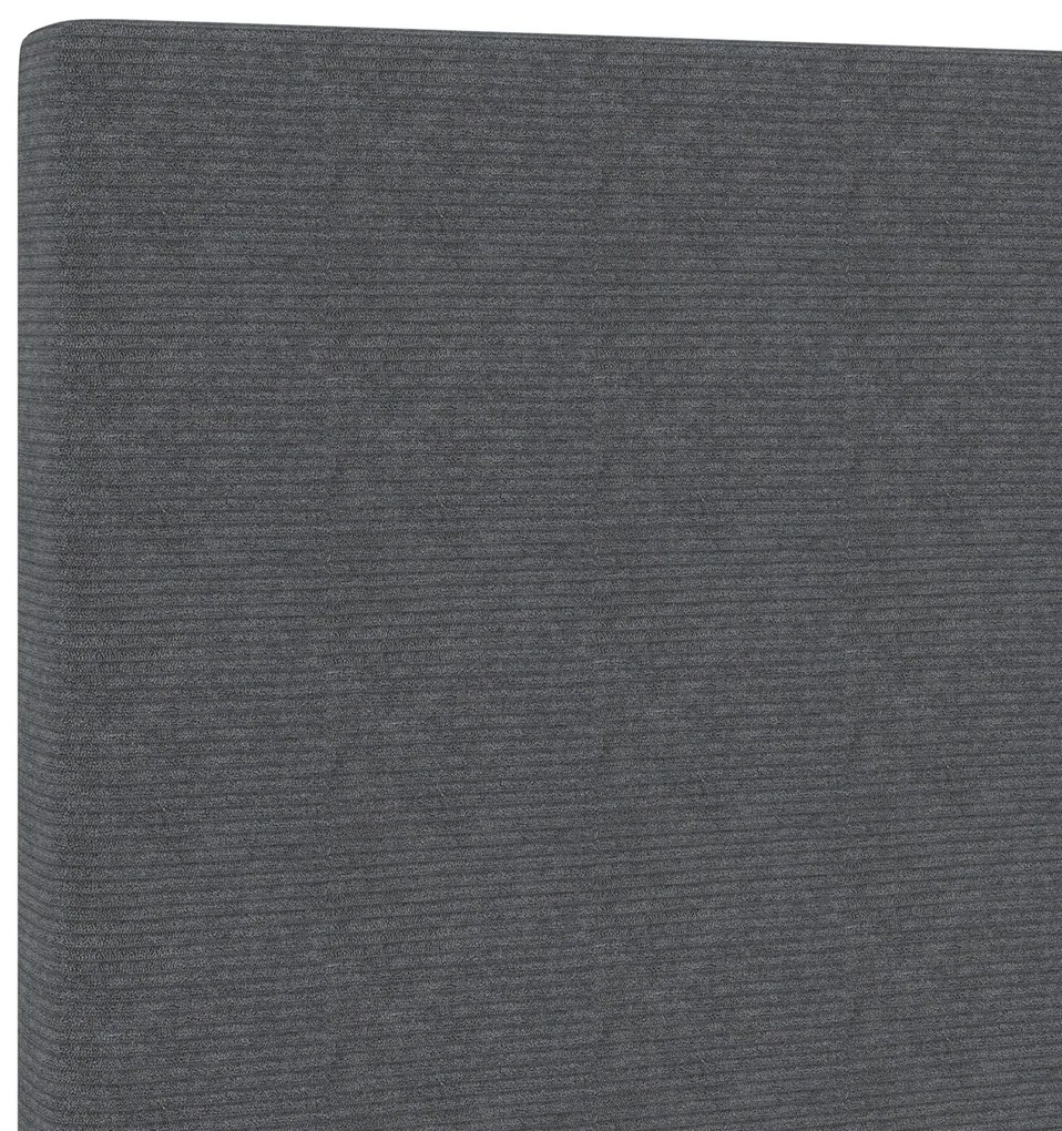 Cabeceira vidaXL Design Simples Cinza Escuro 140 cm Tecido de Corduroy