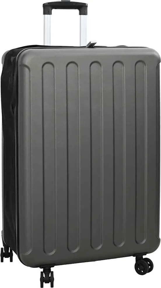 vidaXL Mala com bloqueio Cinzento escuro 50 x 30 x 76 cm Plástico ABS