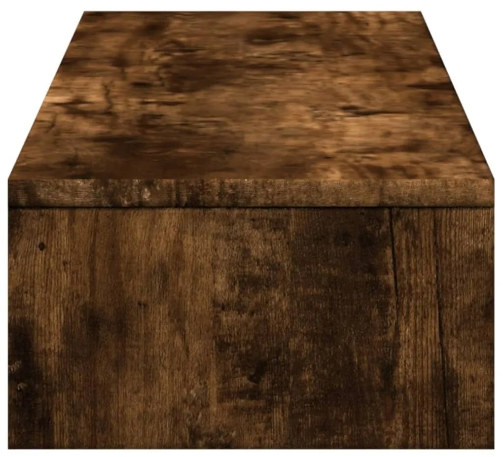 Suporte p/ monitor c/ gavetas derivados madeira carvalho fumado