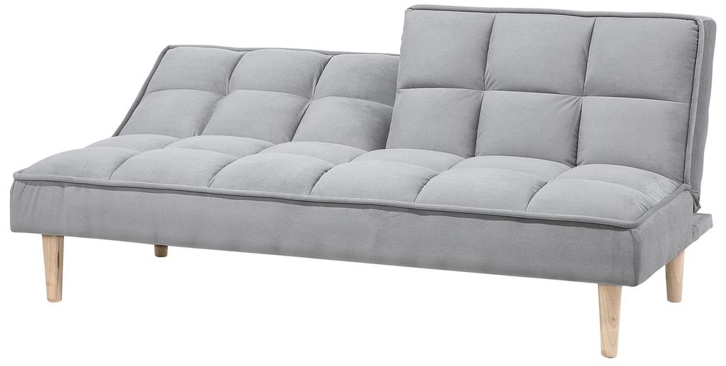 Sofá-cama cinzento claro SILJAN Beliani