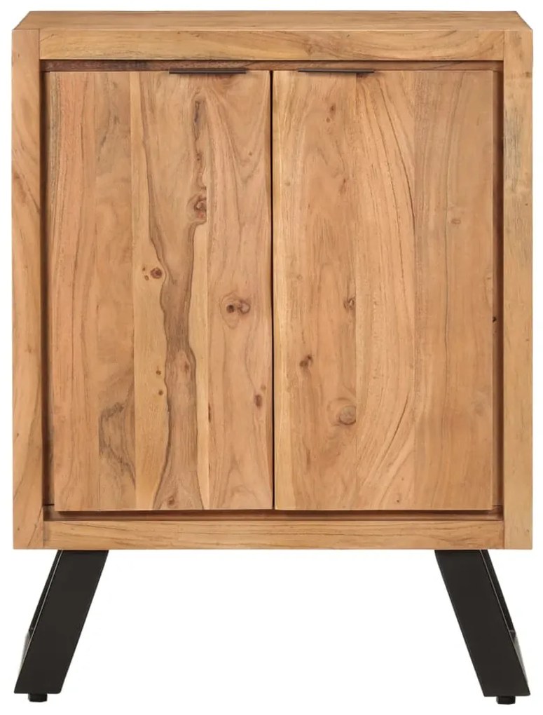 Aparador c/ 2 portas 55x36x72 cm madeira de acácia maciça
