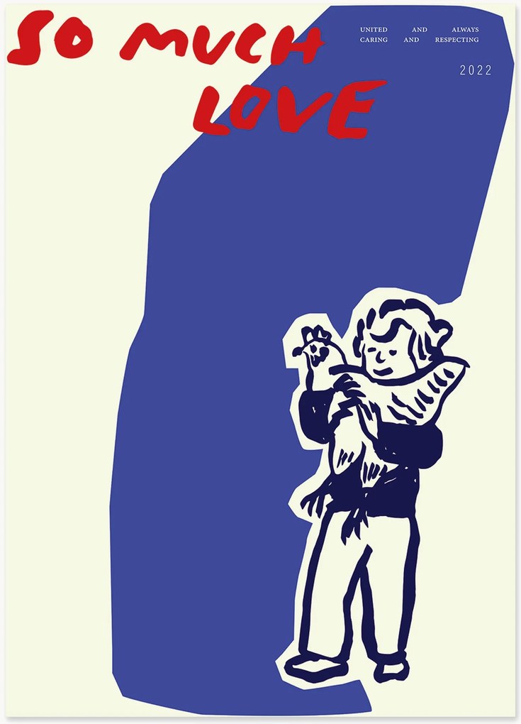 Póster So Much Love Chicken