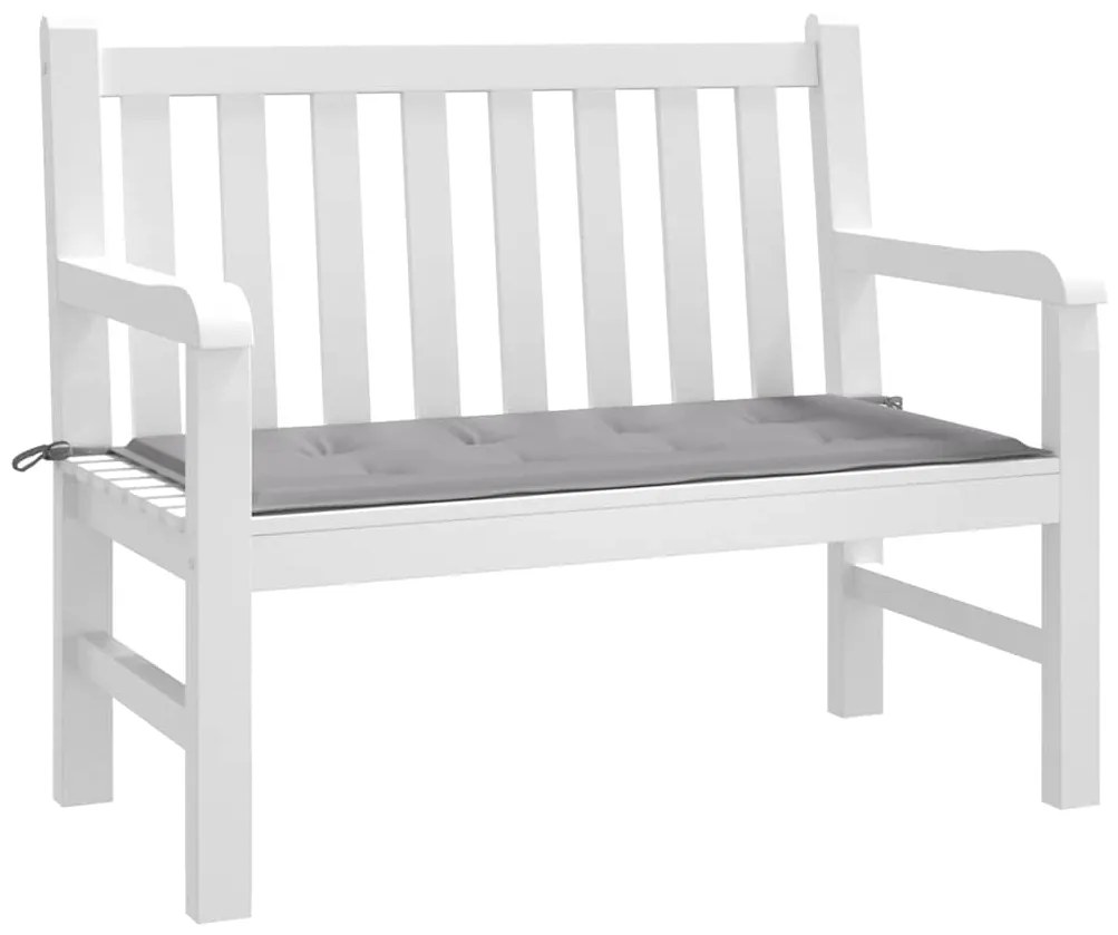 Almofadão p/ banco de jardim 100x50x4cm tecido oxford cinza