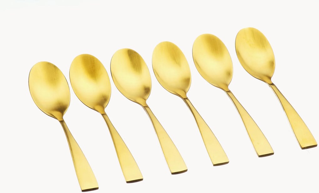 Colheres em aço inoxidável escovado Nude, conjunto de 6